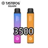 QK Vapor Max 3500 Puffs Ondessable Vape e Сигарета с аккумуляторной батареей для квадрата US Au Tastefog