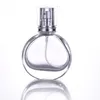 Temiz cam sprey şişe 25ml dolum parfüm atomizer gümüş kapak ile taşınabilir