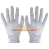 ST261 2 pièces gants de travail en coton blanc pour les mains sèches manipulation Film SPA gants pièce de monnaie bijoux argent gants d'inspection de cérémonie