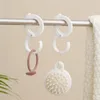 S-Shaped Card Position Hook Ins Wind Wardrobe Closet Hook Household Punch-Free Snap Ring Coat Hat Tie Storage Rack RRC859