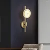 Wandlampen Nordic Golden Glass Lampe Wohnzimmer Schlafzimmer Gang Korridor Hintergrund Dekoration Ligh K￼chenbeleuchtung Leuchte