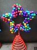 Multi-colour plat metalen kerst ornament 2022 Jingle Bell Star Heart Moon C1115