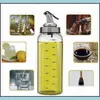 Storage Bottles Jars Oil Bottle Seasoning Cooking Glass Storage Bottles Vinegar Creative Kitchen Accessory Soy Sauce Pot Convenien Dhowy