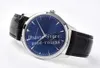 Watches For Men Watch Men's Automatic Cal.896/1 Movement Blue Black Silver Dial Mechanical Zf Alligator Skin Leather Ultra Thin 1358480 Zff factory Eta Wristwatches