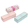 Boîte-cadeau Long Macaron imprimé floral boîte à gâteau de lune Carton emballage présent pour biscuits faveurs de mariage boîtes à bonbons SN223