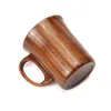 Mokken houten houten beker 400 ml natuurlijke houten graan klassieke handgemaakte kopjes koffie melksap creatieve theekop mug japonesestyle 221114