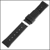 Bands de montre 20 mm22 mm Bande de montre en caoutchouc étanche Remplacement du plongeur BlackBlue Sil Bracelet Barres de ressort Pin Buck2077279