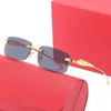 lunettes de soleil de luxe pour hommes de marque pour hommes lunettes de soleil pour hommes à monture dorée Cheetah noir sonnenbrille lunette de soleil boîte d'origine lunettes de soleil pour hommes