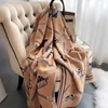 Autumn and winter 2022 new vintage carriage cashmere scarf fashion decoration long style with warm scarf women's shawl