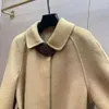 Women Women Wool Coat Coat V Designer Jacket Trench Coates Fashion Winter Wintbreaker الإصدار الأعلى نساء من الصوف النسائي يمزج السترات الطويلة الطويلة