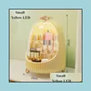 Boîtes De Rangement Bacs Transparent Cosmétique Organisateur Maquillage Boîte De Rangement Effacer Bureau Der Bin Antipoussière Beauté Cadeau De Noël 211102 Dhzlq