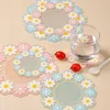 Table Mats Apanese Style Cherry Blossom Insulation Mat Silicone Girl Heart Cute Non-slip Bowl Kitchen Placemat