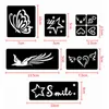 Andere Permanent Make-up Versorgung 108 stücke Airbrush Glitter Tattoo Schablone Album Frau Kind Zeichnung Vorlage Kleine Nette Blume Schmetterling Cartoon Henna 221109