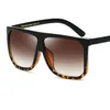 Sonnenbrillenrahmen, großer Rahmen, quadratische Sonnenbrille, Damenmode, flache Oberseite, Übergröße, Luxusmarke, Farbverlauf, Sonnenbrille für Damen 2020, Oculos T2201114