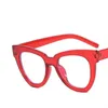 Zonnebrillen Frames Sexy Red Cat Eye Glazen frame Oversized optische computer Fashion oogglazen frames voor vrouwen Designer Luxe brillen Eyewear Ladies T2201114