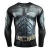 Gym kleding hoge stretch strak zwart panter zweet droge men039s sport fitness lange mouw tshirt5040471