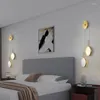 Lampade da parete Modern Led Glass Ball Luminaria Light Lamp Cabecero De Cama Camera da letto accanto