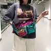 Color Sequins Women's Waist Bag Large Capacity Hip Hop Fanny Pack Multiple Pockets Belt s Female Shoulder Crossbody Chest 2202162251