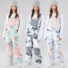 Skifahren Hosen 2022 Wasserdichte Schnee Overalls Winter Frau Outdoor Sport Frauen Overall Berg Ski Hosen Weibliche Wandern Warme Kleidung