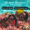 Наушники для сотового телефона DDJ Q1 Bone Transuction Встроенная память 8G IPX8 Водонепроницаемый MP3 Музыкалист плавание плавание.