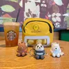 Portachiavi Simpatico cartone animato orso seduto portachiavi creativo accessori borsa per auto anello appeso personalizzato piccolo regalo T220909 T220909