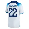 2022 Koszulki piłkarskie Saka Foden Bellingham Rashford 2023 Anglia Kane Sterling Grealish National Team Football Zestaw 23 23 Red Shirts Białe niebieskie Zestawy dla dzieci 889001