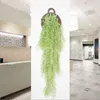 Decorative Flowers 1Pcs 110Cm Green Plant Vine Willow Artificial Hanging Leaf Garland Plants For Home Wedding Party Bathroom Garden