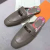 Deri 2022 Yaz Muller Ayakkabıları Kadın Çanta Kafa Terlik Tembel İnsanlar Dışarıda Sandalet Giyiyor