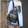 Backpack grensoverschrijdende transparante dames mode eenvoudig ontwerp waterdichte PVC Jelly Summer Travel Wild Student School Bag