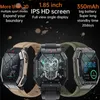 Orologi intelligenti Orologio K55 1 85 pollici Uomo Bluetooth Chiamata Musica Frequenza cardiaca Pressione sanguigna Ossigeno Monitor sano Orologio da polso sportivo all'aperto 221114