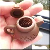 Caffè Strumenti per il tè Sile Strumenti per infusore per il tè Creatività Forma teiera Filtro riutilizzabile Diffusore Casa Tè Maker Accessori per la cucina Drop Dh3W6