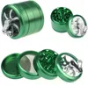 Passale Sharpstone Herb Grinder 40mm/50mm/55mm/63mm 4Layer Anpassad metallhandtag Crom Chrom Crusher Tobakslipor för rökning Acceptera OEM