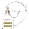 Mikrofonlar Bej Çift Kulak Kancalı Kulaklık Mic 35mm 3 Pin 4 Pin XLR Fiş Headworn Mikrofon Taşınabilir Ses Video 221115