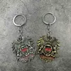 Keychains Fashion Punk Antique Key Ring Men British Rock Band Queen Keychain Holder Car Bag Chaveiro Key Chain Pendant Jewelry T220909