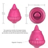 Rose portable vibratrice puissante langue vibrante Licking Tasing Stimulateur Clit Massageur Female Sex Toys