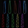 Autres fournitures de fête d'événement Jazz Dancer Favors Wire Glowing Streak Gentleman Cap Attrayant Crazy Led Strip Neon Top Hat Tie Wedding 221110