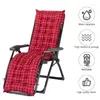 Pillow M68E Patio Sun Lounger Recliner Replacement Plaid Sunbed Garden Furniture Non-Slip Lounge High Back Chair Pad Mat With