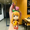 Keychains de anime tendência periférica de uma peça de chave feminina fofa boneca de boneca pingente de chaves criativas de mochila Chain Decoration T2221006