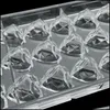 Moldes de cozimento Dia dos namorados S 3D Diamond Heart Shape Chocolate Mold Ferramentas de confeitaria