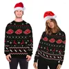 Herrtröjor 3d nyhet ren trycker kvinnor män ful jul tröja rolig semesterfest crewneck tröja pullover xmas jumpers