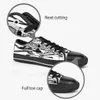 Sapatos personalizados Classic Canvas Skate de baixo corte de skate Casual Black Aceitar Customização Impressão UV Low Mens Womens Sports Sneakers Breathable Color 198