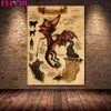 Paintings Dementor Dragon Basilisk Wall Art Canvas Painting Decoraitve Grey Wolf Phoenix Thestral Unicorn Poster And Print Decor Unframed 221021