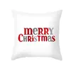 Casos de travesseiros de flocos de neve de Natal decora￧￣o de ano novo Santa Cushion Covers de sof￡ -sof￡ em casa, travesseiro de travesseiro de natal, suprimentos para festas RRA553
