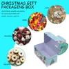 Gift Wrap Festiv Xmas Box Wrapping Tinplate Storage för Candy Party Christmas Ornaments