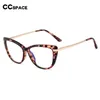 Солнцезащитные очки рамы 45366 Cat Eye Antible-Slue Light Glases Рамки женщины красные розовые оптические очки модные рецептурные очки компьютерные очки T2201114