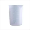 Mätverktyg Sile Mätverktygskoppar 250 ml/350 ml DIY Crystal Epoxy Cup Harts Smycken Making Kitchen 3 5HL Q2 Drop Delivery Home DHLC2