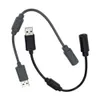 USB Breakaway Extension Cable Line Line Placeming for Xbox 360 Wired Game Controller