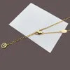 Designer jewelry necklace luxury designers necklaces gold chain simple letter Pendant Necklaces chains for women jewellery bijoux good nice