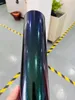 Camaleonte metallizzato viola verde pellicola avvolgente in vinile adesivo decalcomania adesivo lucido diamante scintilla rotolo di pellicola per rivestimento auto
