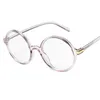 Lunettes de soleil Cadres Rétro Rond Anti Bleu Lunettes Cadres Mode Surdimensionné Transparent Optique Lunettes Cadres Pour Femmes Prescription Spectacle T2201114